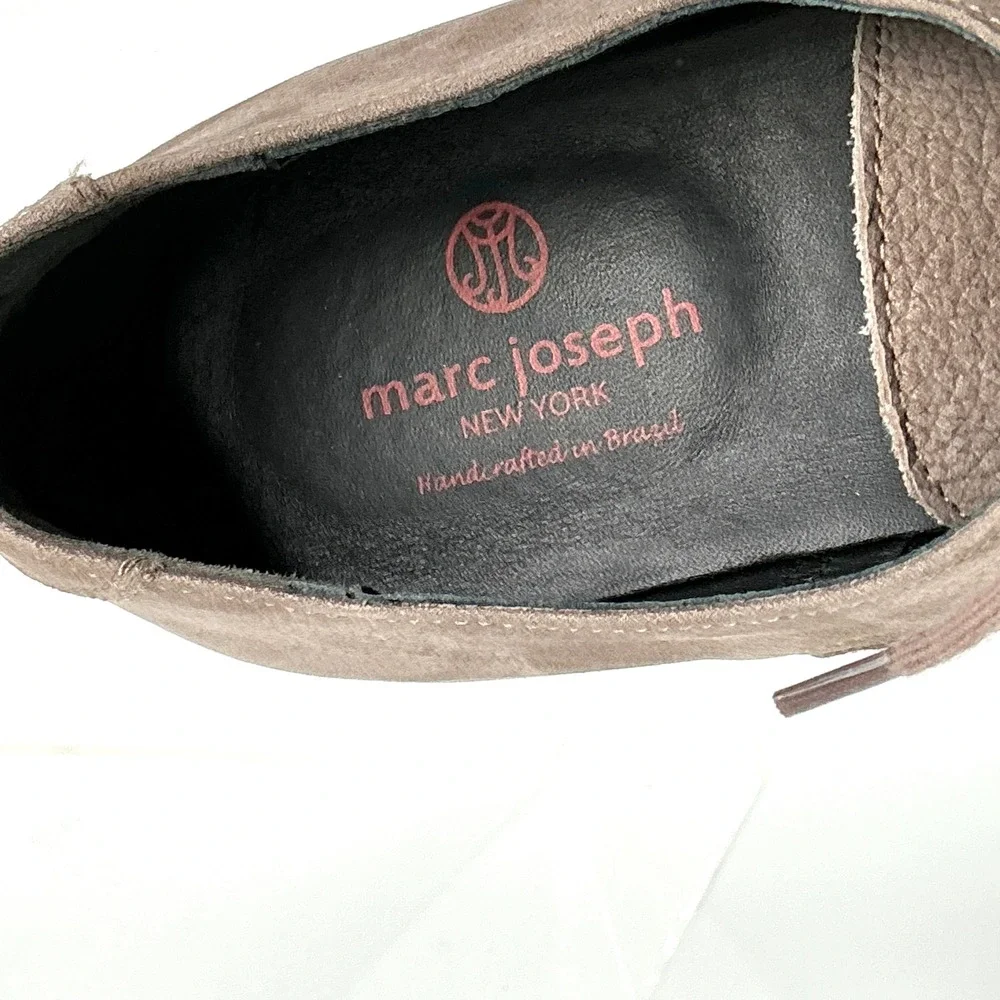 Marc Joseph New York William St 2.0 Mens 9 Taupe Leather Cap‎ Toe Lug Oxfords